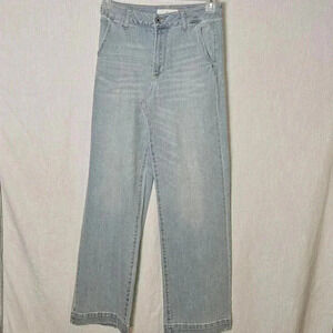 SOLD Kancan Celine Ultra High Rise Wide Leg Light Wash Jeans SZ 7/27